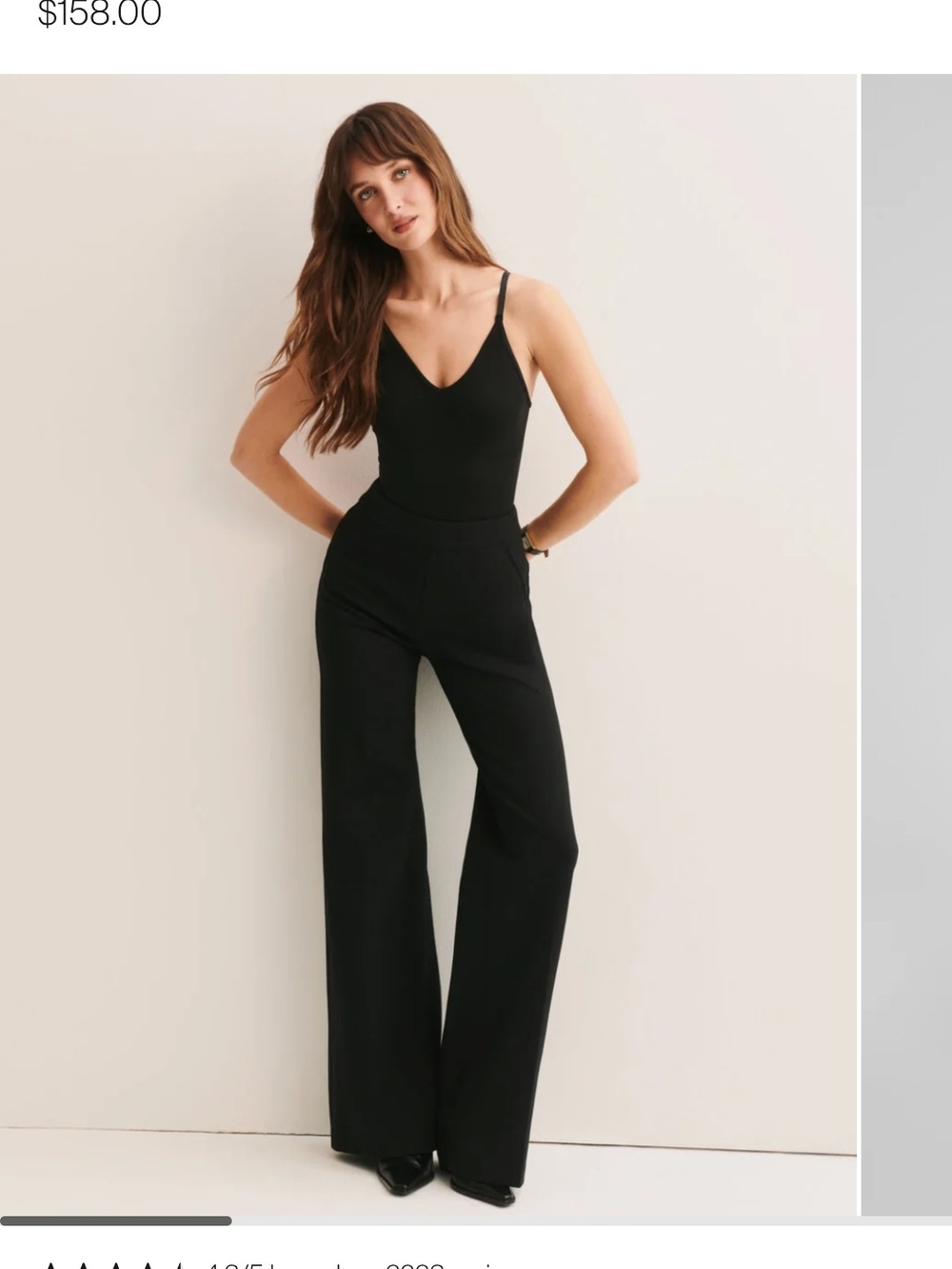 High-Waist Wide-Leg Black